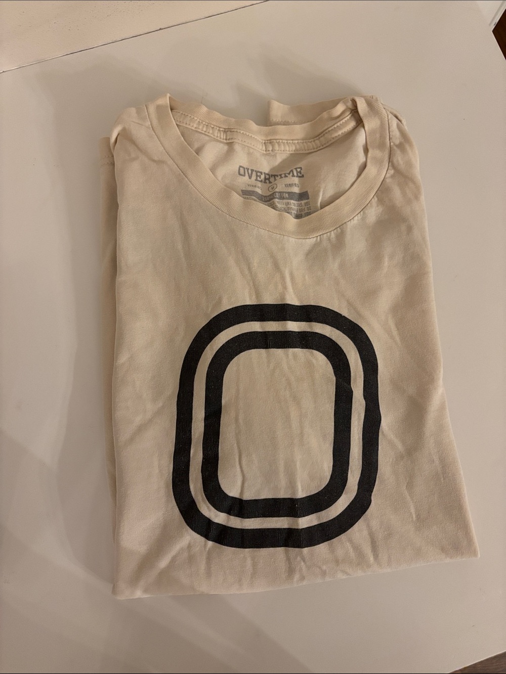 Overtime Cream Short-Sleeve Graphic Tee